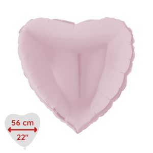 Ballong hjärta Rosa (Helium)