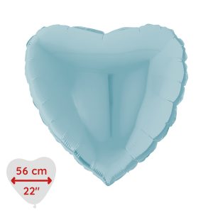 Ballong hjärta Blå (Helium)